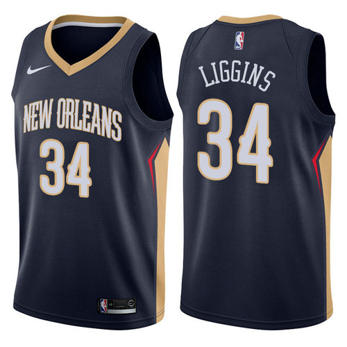 maglia deandre liggins 34 2017-2018 new orleans pelicans navy