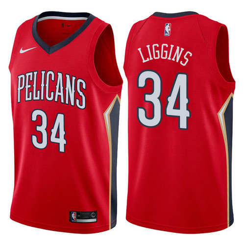 maglia deandre liggins 34 2017-2018 new orleans pelicans rosso