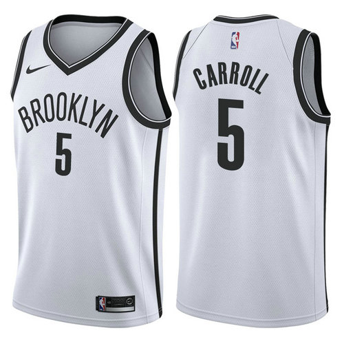 maglia DeMarre carroll 5 2017-2018 brooklyn nets bianca