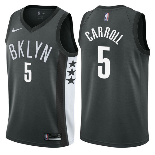 maglia DeMarre carroll 5 2017-2018 brooklyn nets nero