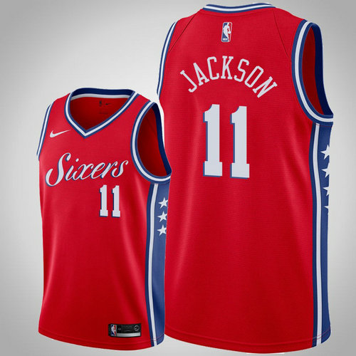 maglia demetrius jackson 11 2018-2019 philadelphia 76ers rosso