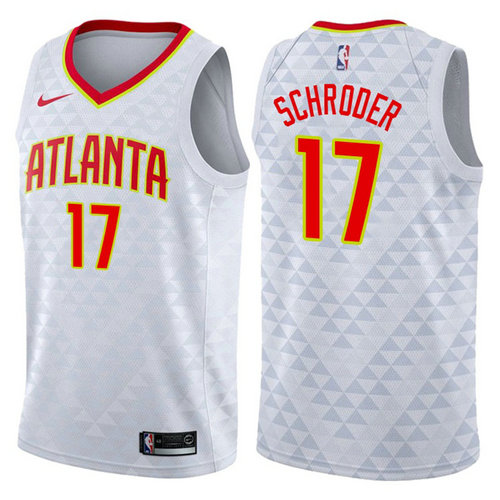 maglia nba dennis schroder 17 2017-2018 atlanta hawks bianca