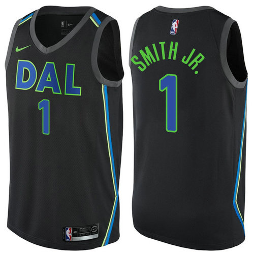 maglia dennis smith jr 1 2017-2018 dallas mavericks nero