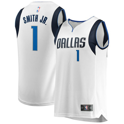 maglia dennis smith jr 1 2018-2019 dallas mavericks bianca