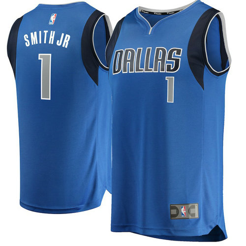 maglia dennis smith jr 1 2018-2019 dallas mavericks blu