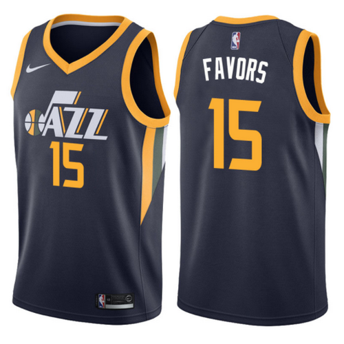 maglia nba derrick favors15 2017-2018 utah jazz navy