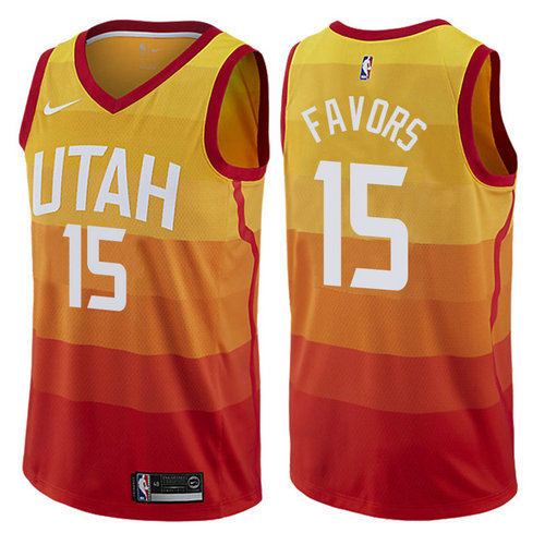 maglia nba derrick favors15 2017-2018 utah jazz rosso