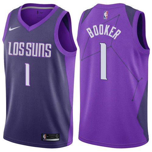 maglia devin booker 1 2017-2018 phoenix suns porpora