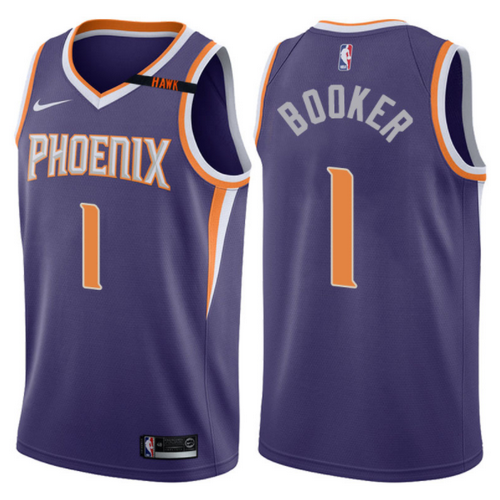 maglia devin booker 1 2017-2018 phoenix suns porpora