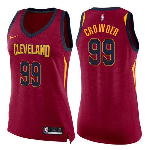 canotte basket donne jae crowder 99 2017-2018 cleveland cavaliers rosso