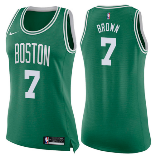 maglie nba donne jaylen brown 7 2017-2018 boston celtics verde