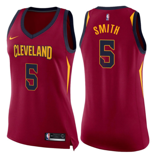 canotte basket donne jr smith 5 2017-2018 cleveland cavaliers rosso