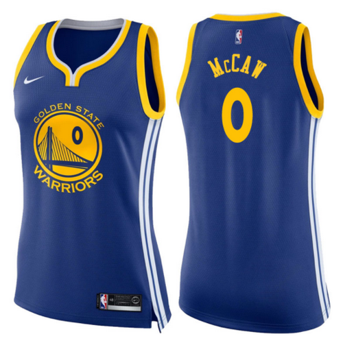 maglie basketa donne patrick McCaw 0 2017-2018 golden state warriors blu