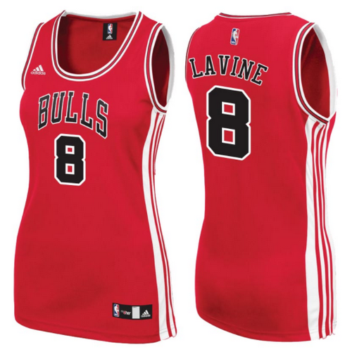 canotte nba donne chicago bulls zach LaVine 8 rosso