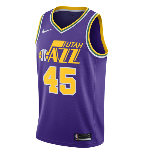 maglia donovan mitchell 45 2018-2019 utah jazz porpora