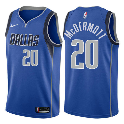 canotta basket doug mcdermott 20 2017-2018 dallas mavericks blu