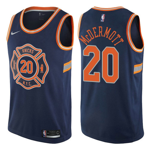 maglia nba doug mcdermott 20 2017-2018 new york knicks navy