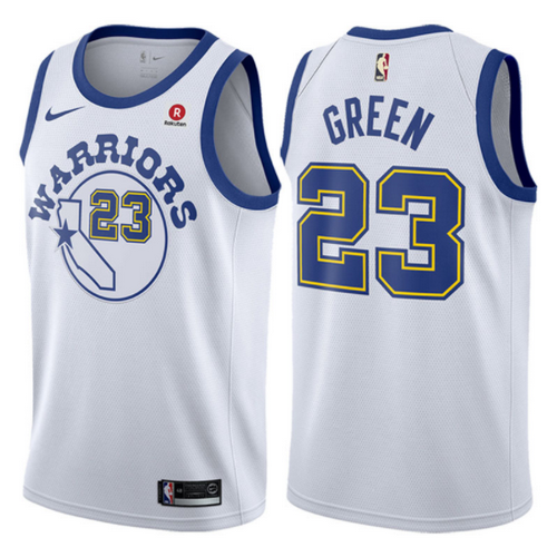 maglia draymond green 23 2017-2018 golden state warriors bianca