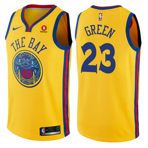 maglia draymond green 23 2017-2018 golden state warriors d'oro