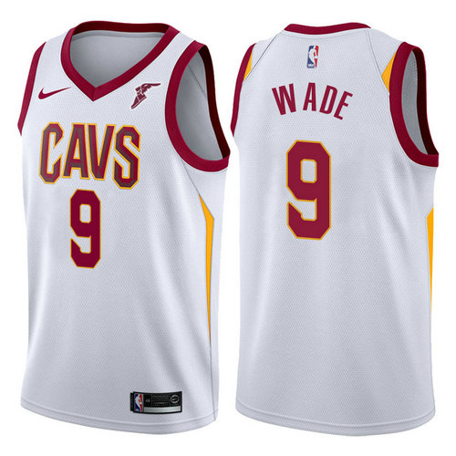 maglia dwyane wade 9 2017-2018 cleveland cavaliers bianca