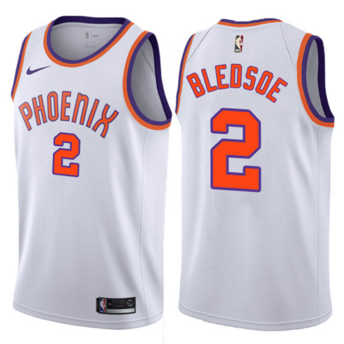 maglia basket eric bledsoe 2 2017-2018 phoenix suns bianca