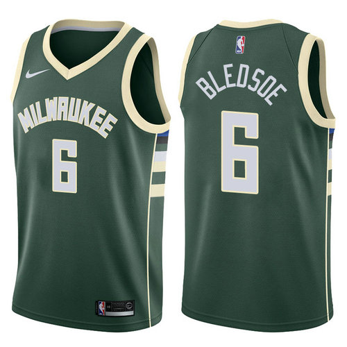 Maglia eric bledsoe 6 2017-2018 Milwaukee Bucks verde