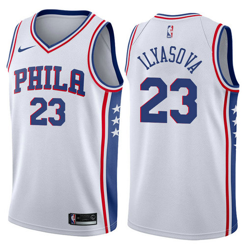 maglia ersan ilyasova 23 2017-2018 philadelphia 76ers bianca