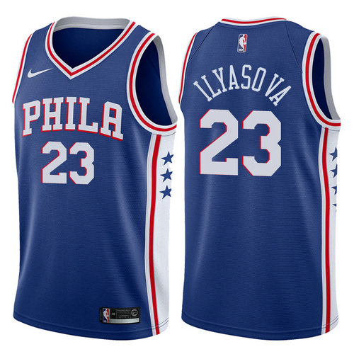 maglia ersan ilyasova 23 2017-2018 philadelphia 76ers blu