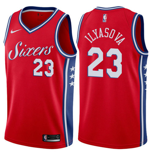 maglia ersan ilyasova 23 2017-2018 philadelphia 76ers rosso