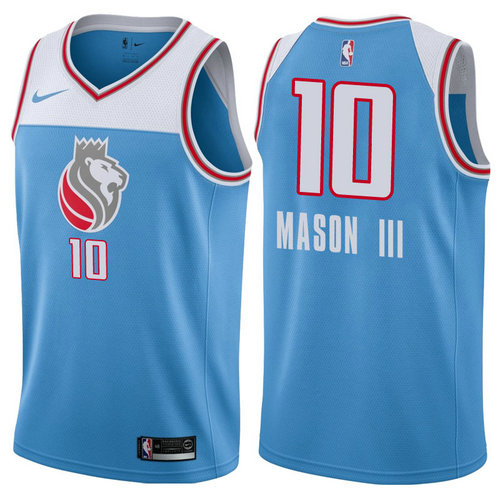 maglia frank mason III 10 2017-2018 sacramento kings blu