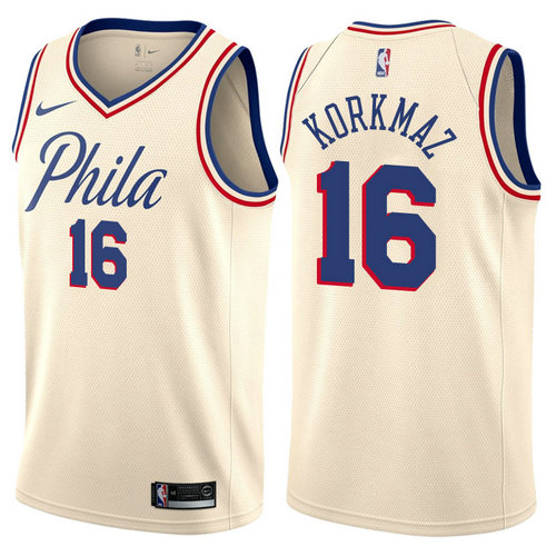 maglia furkan korkmaz 16 2017-2018 philadelphia 76ers giallo