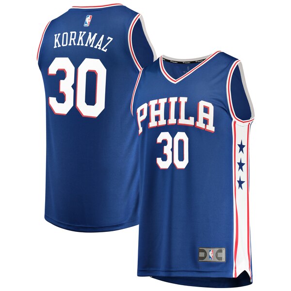 maglia furkan korkmaz 30 2020 philadelphia 76ers blu