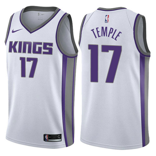 maglia basket garrett temple 17 2017-2018 sacramento kings bianca