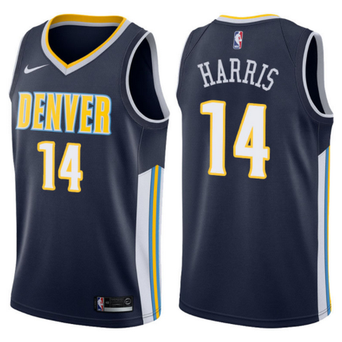 maglia gary harris 14 2017-2018 denver nuggets navy