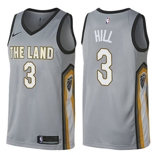 maglia basket george hill 3 2017-2018 cleveland cavaliers grigio