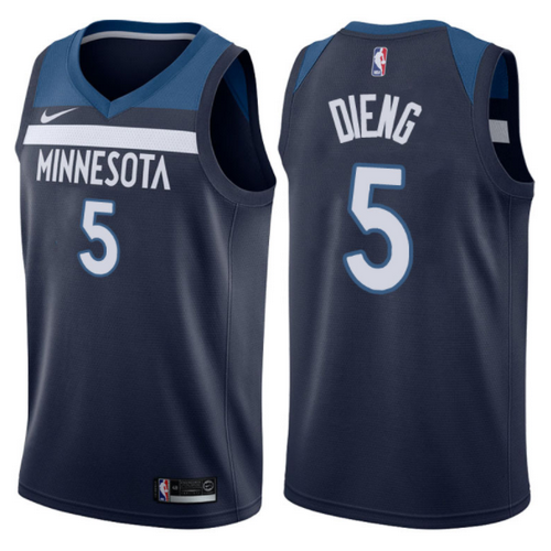 maglia gorgui dieng 5 2017-2018 minnesota timberwolves navy