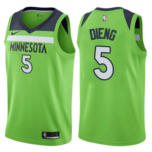 maglia gorgui dieng 5 2017-2018 minnesota timberwolves verde