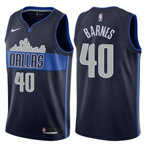 maglia harrison barnes 40 2017-2018 dallas mavericks marina