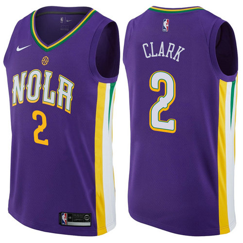 maglia lan clark 2 2017-2018 new orleans pelicans porpora