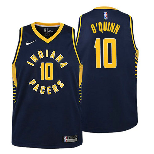 canotta basket indiana pacers bambino 2018 kyle o'quinn 10 navy