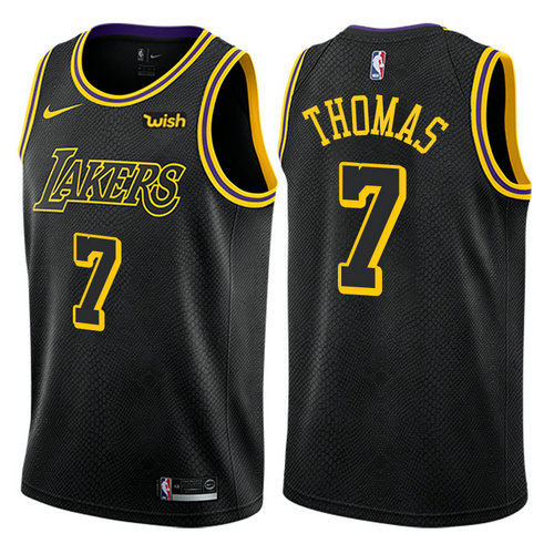 maglia isaiah thomas 7 2017-2018 los angeles lakers nero