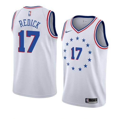 maglia j.j. redick 17 2019 philadelphia 76ers Bianca