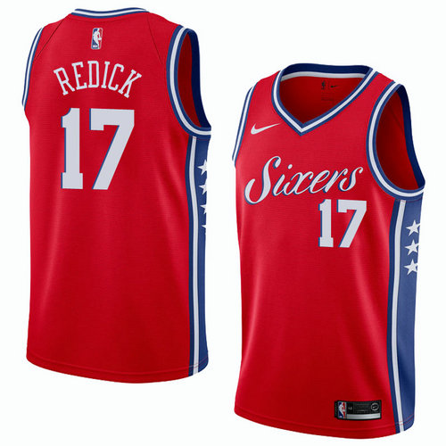 maglia j.j. redick 17 2018-2019 philadelphia 76ers rosso