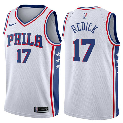 maglia j.j. redick 17 2018-2019 philadelphia 76ers Bianca