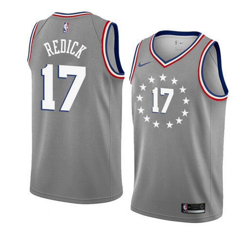 maglia j.j. redick 17 2018-2019 philadelphia 76ers grigio