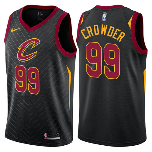 Maglie Basket jae crowder 99 2017-2018 cleveland cavaliers nero