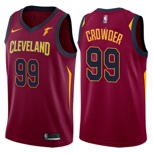 Maglie Basket jae crowder 99 2017-2018 cleveland cavaliers Rosso