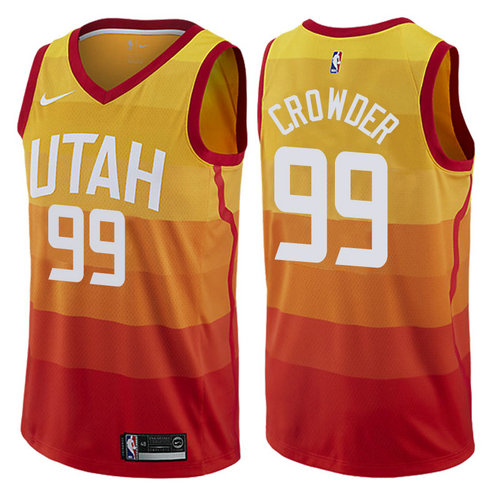 maglia nba jae crowder 99 2017-2018 utah jazz rosso