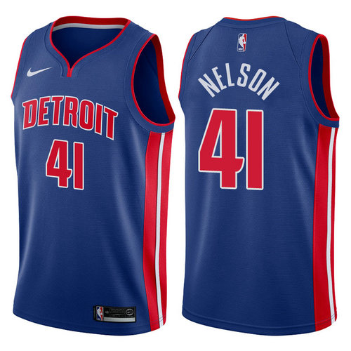 maglia jameer nelson 41 2017-2018 detroit pistons blu