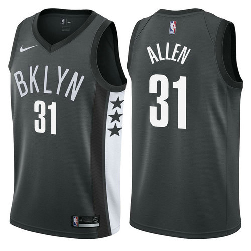 maglia jarrett allen 31 2017-2018 brooklyn nets nero